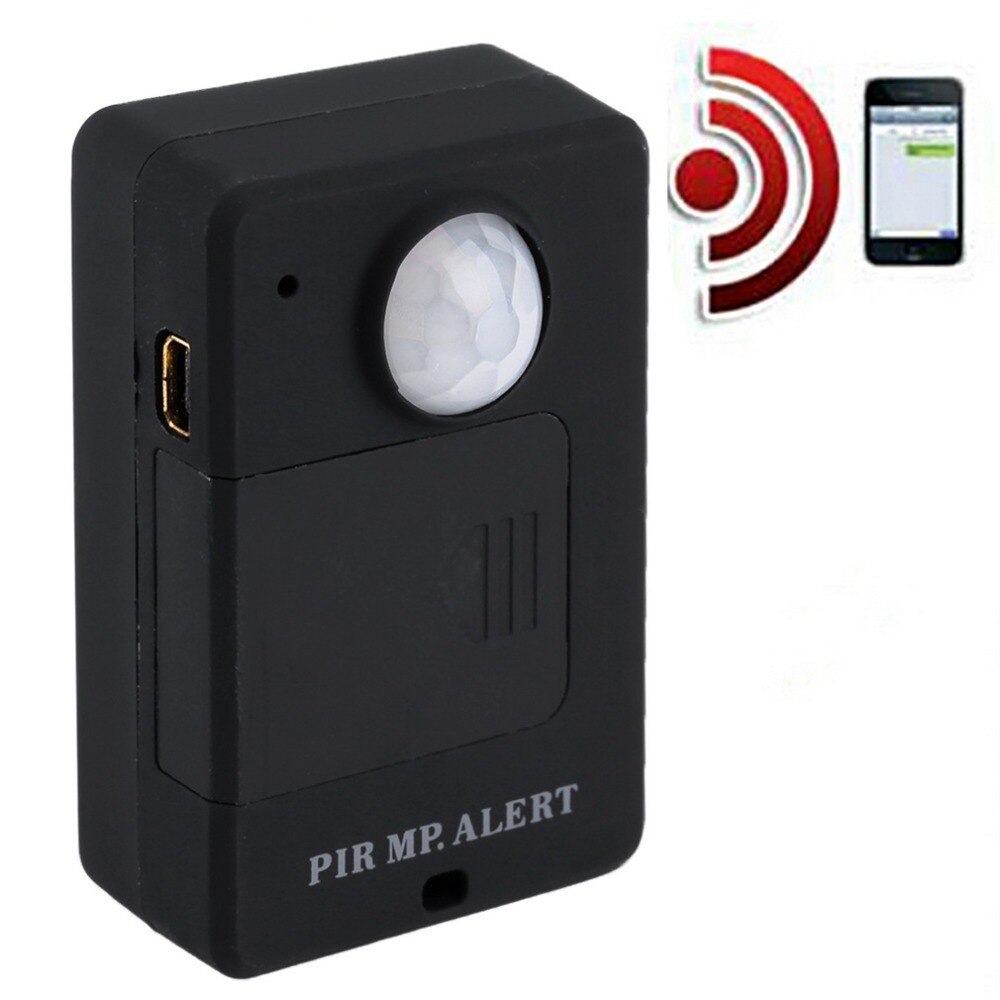 미니 pir 경고 센서 무선 적외선 gsm 알람 모니터 모션 탐지기 감지 eu 플러그 어댑터와 홈 도난 방지 시스템